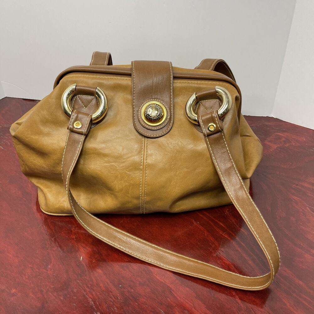 Bonjour Shoulder Handbag Leather Snap Closure READ DESCRIPTION